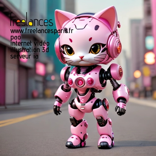 Pao mise en page internet vidéo illustration 3d serveur IA générative AI freelance paris studio de création magazines QTX9E3A0